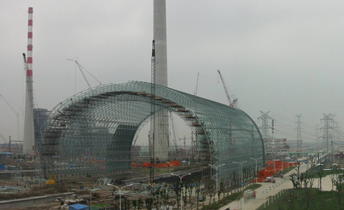 香港发电厂球形网架
